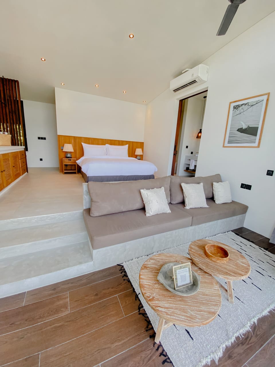 Premium bedding, down comforters, pillowtop beds, minibar