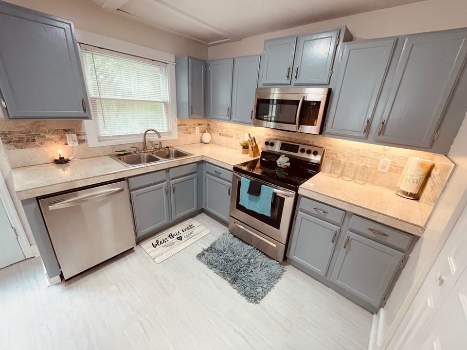 Unit A kitchen area