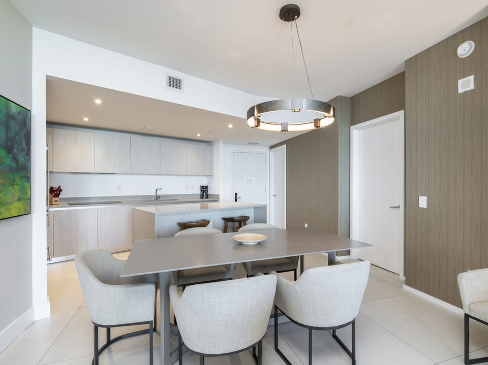 Exclusive Condo | Private kitchen | Full-size fridge, microwave, oven, stovetop
