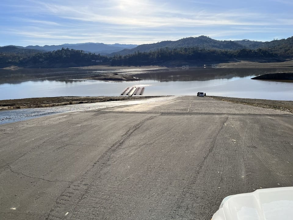 Boat ramp, west