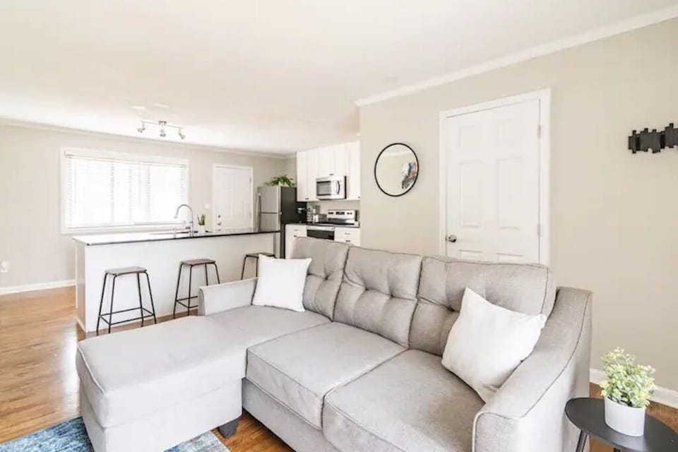 You'll love the comfortable sectional sofa for watching a movie or taking a nap!