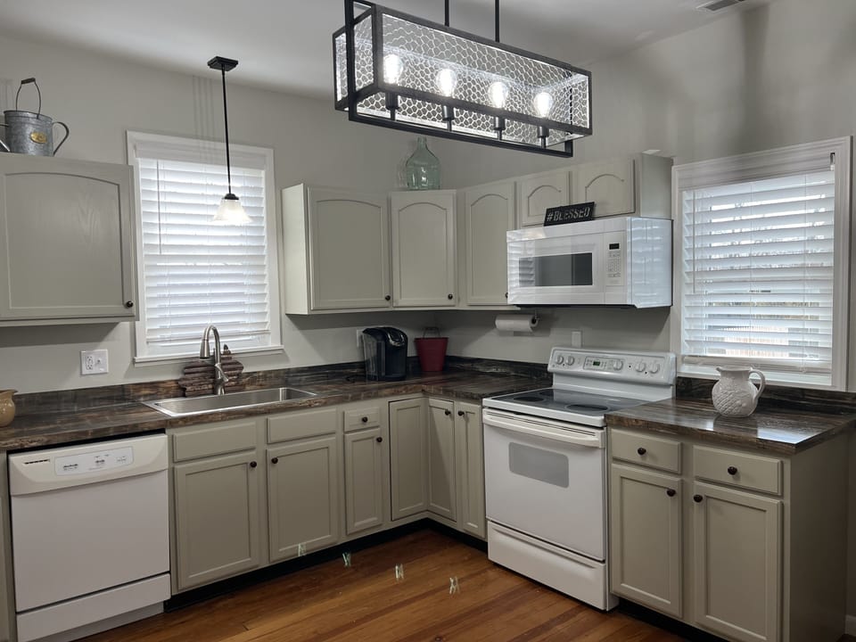 Fully stocked kitchen