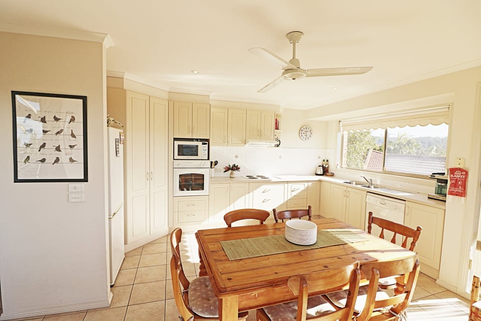 kitchen and dining