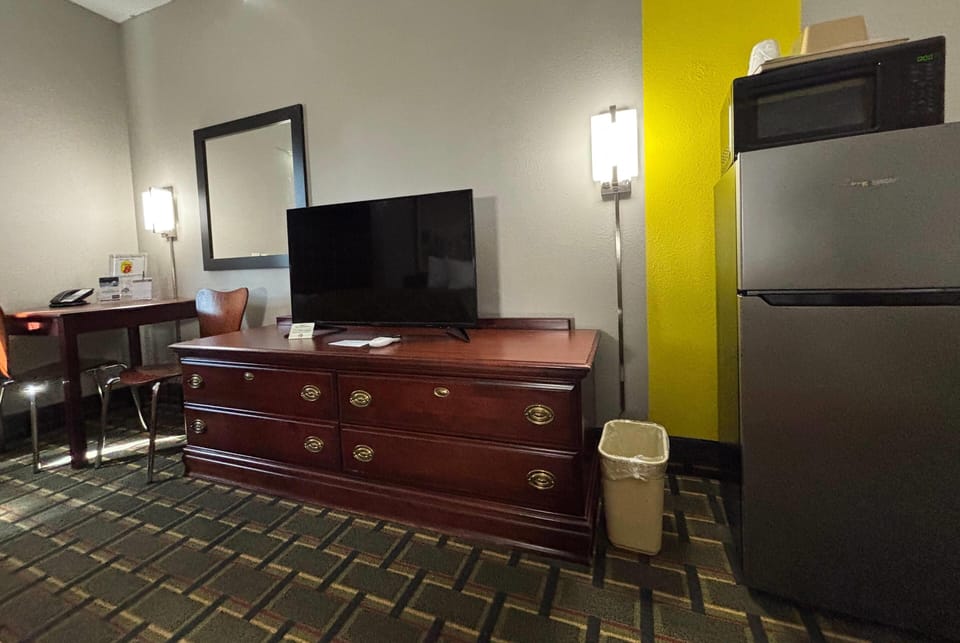 Room, 2 Queen Beds, Non Smoking | Desk, blackout drapes, iron/ironing board, free cribs/infant beds