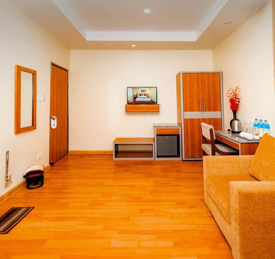 Family Room, Multiple Beds | Minibar, desk, laptop workspace, soundproofing