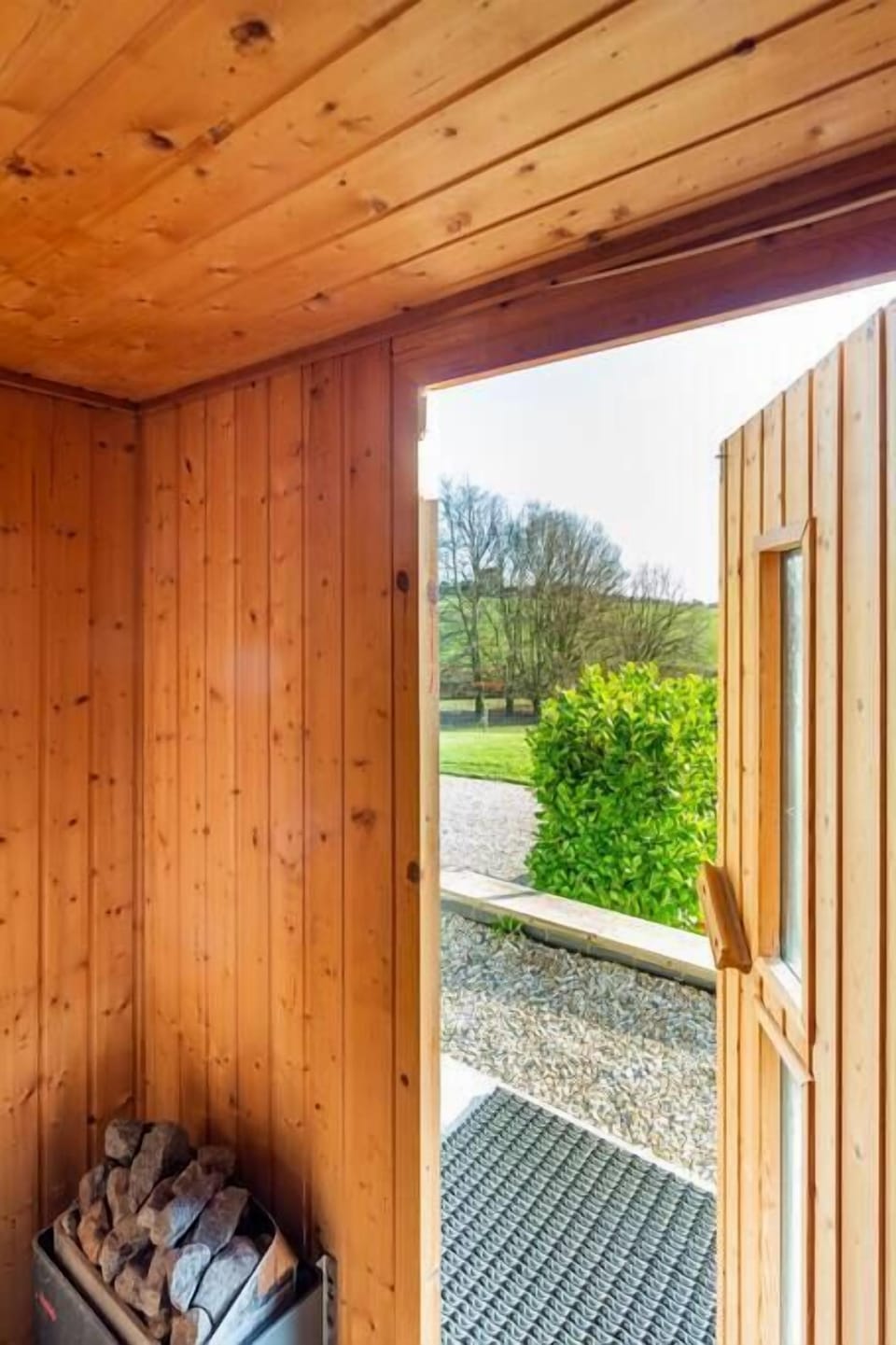 Pamper yourself in the private sauna