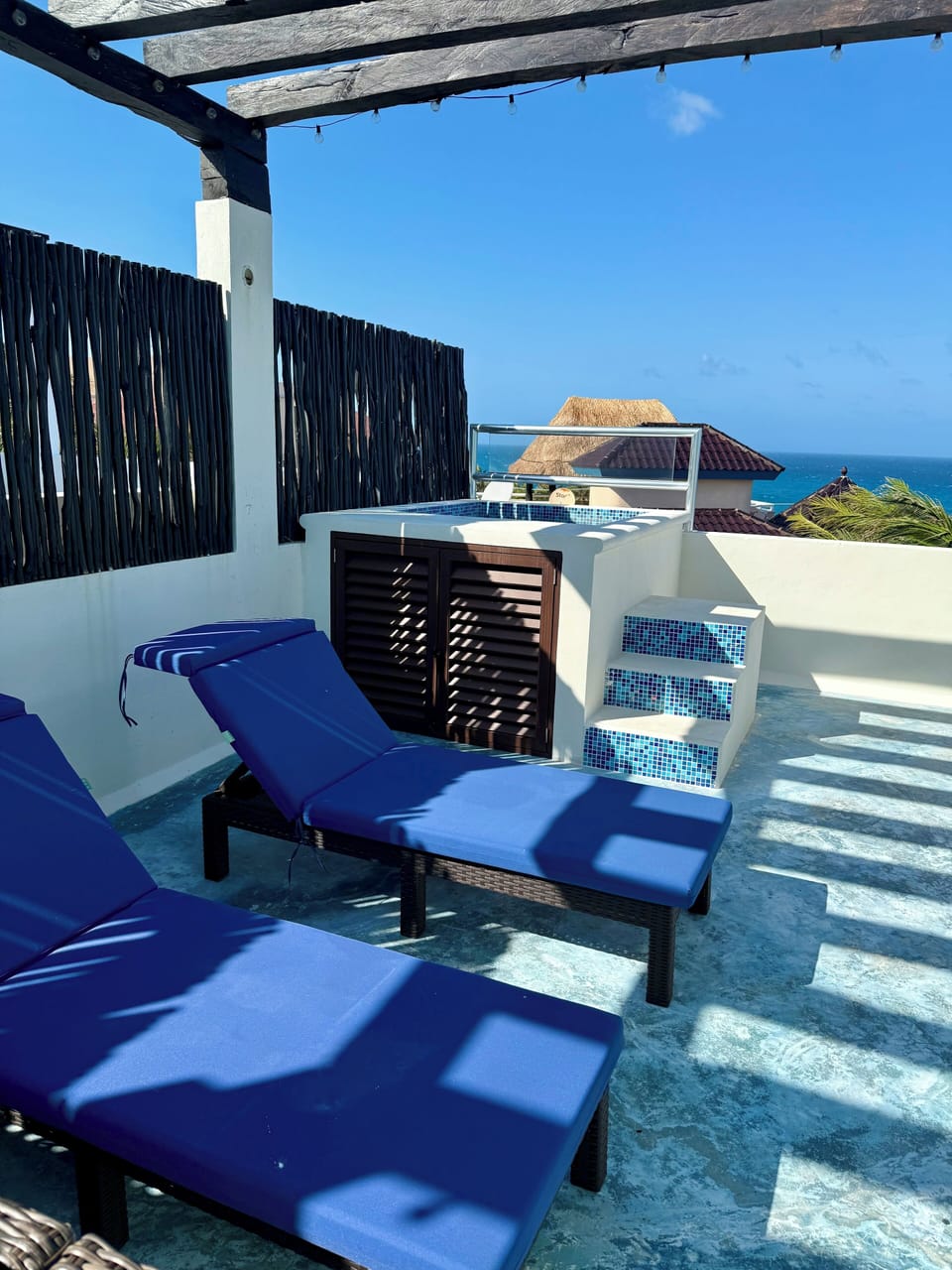 Rooftop lounge chairs