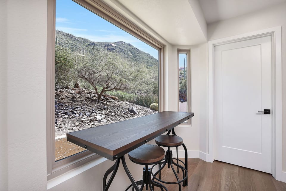 Eat in kitchen dining with mountain views