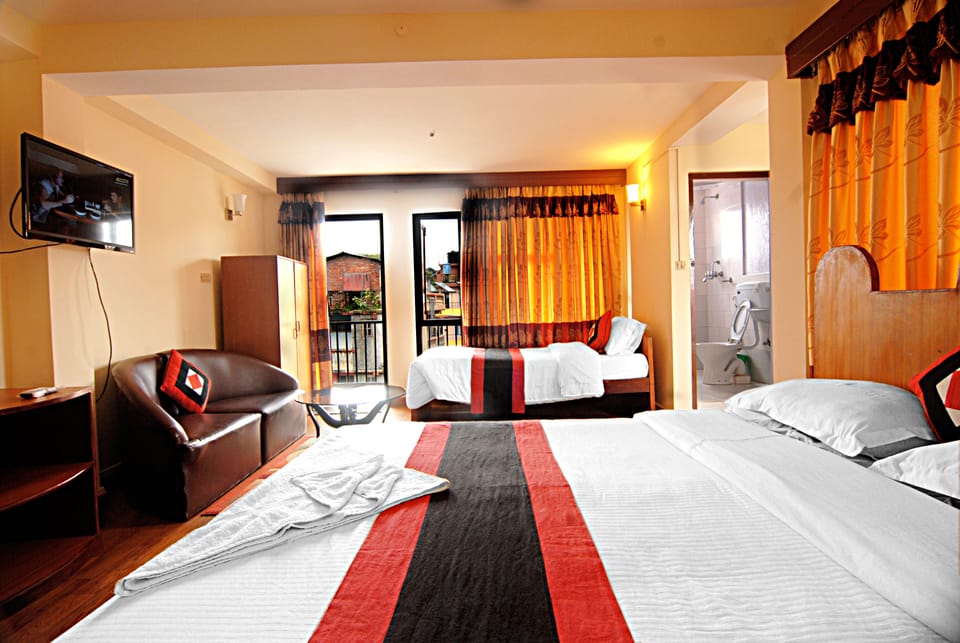Deluxe Double Room, Balcony (Air Conditioned Room) | In-room safe, desk, soundproofing, free WiFi