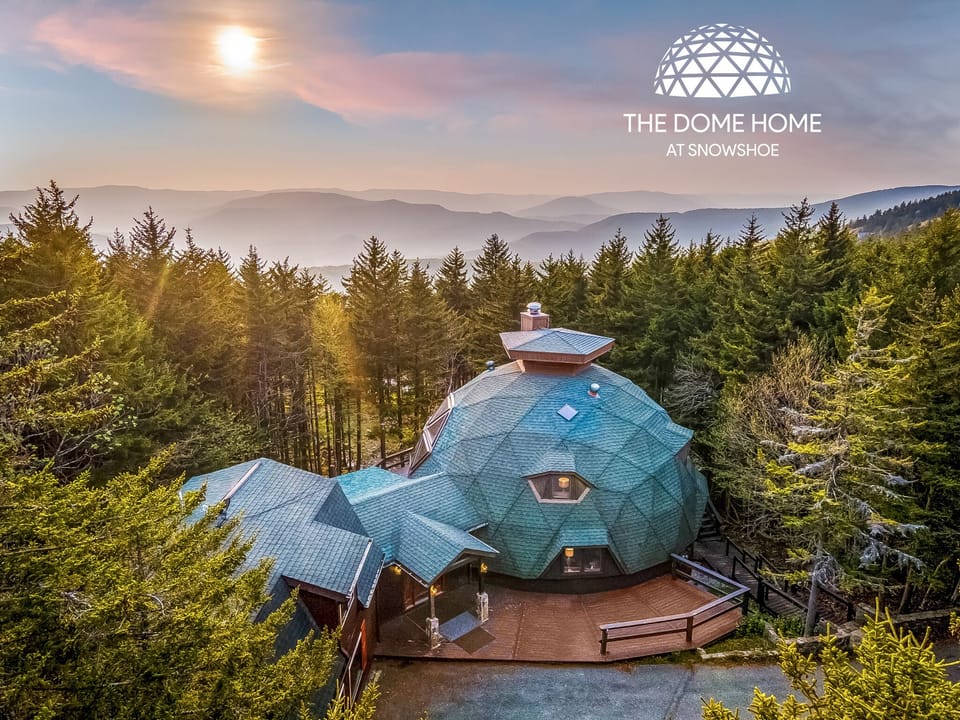 Welcome to our stunning geodesic dome nestled atop Snowshoe Mountain