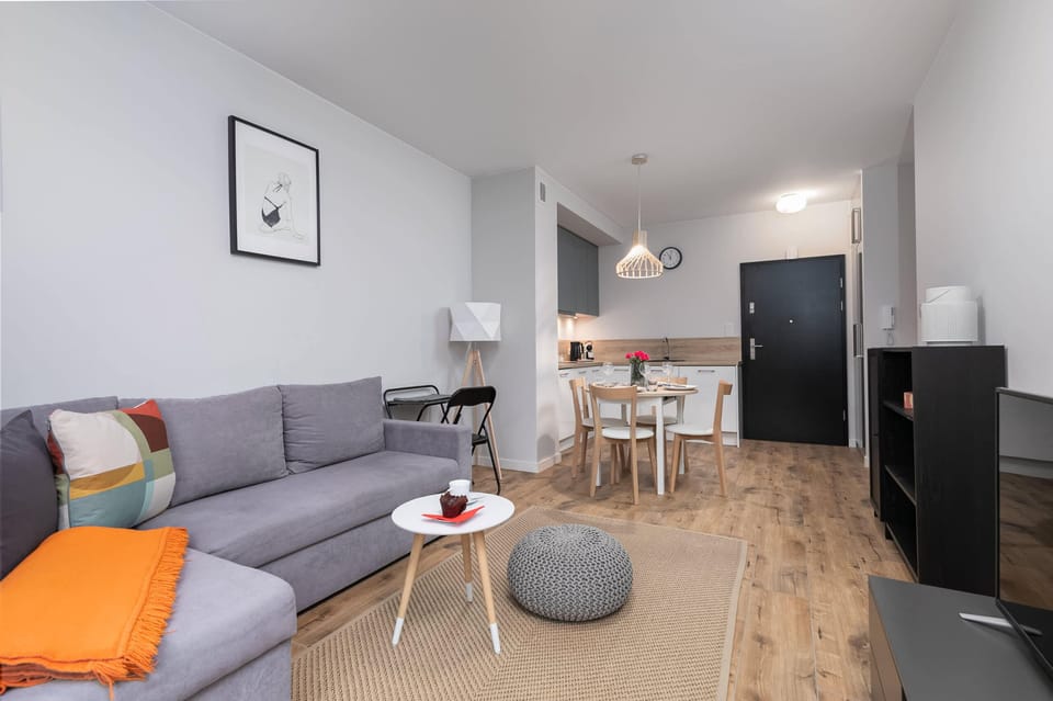 Spacious living room with full equipment. 