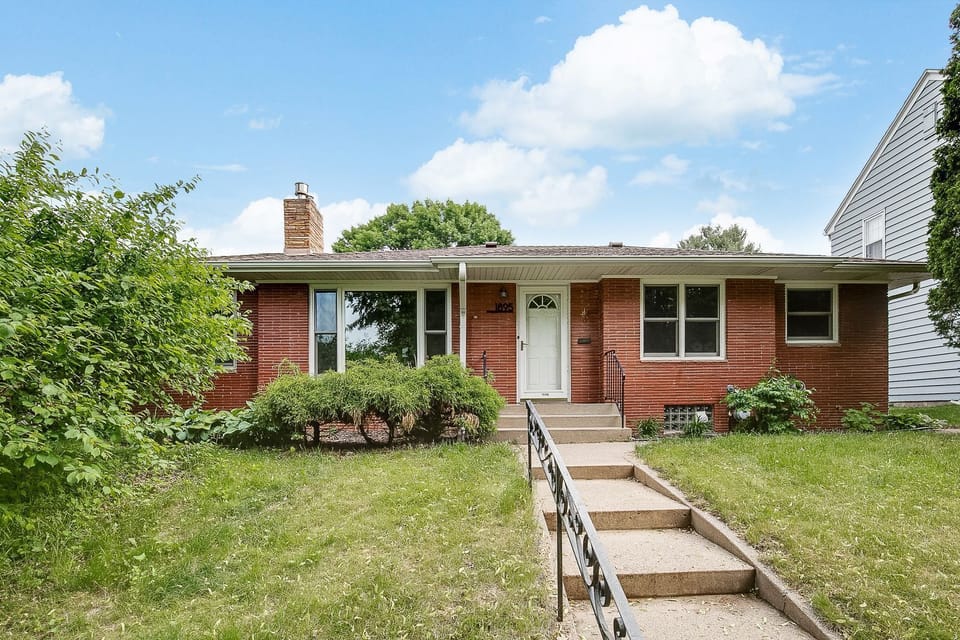 Lots of light comes through the south- facing picture window. 