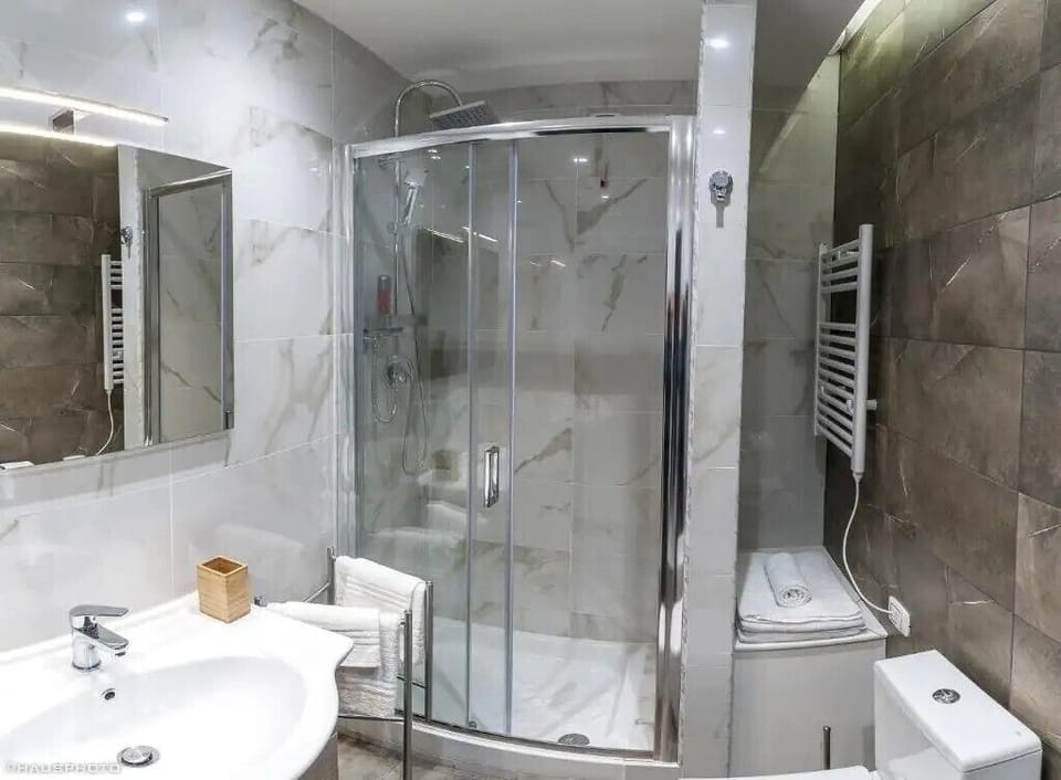Deluxe Double Room, 1 Double Bed | Bathroom | Shower, hair dryer, bidet, towels