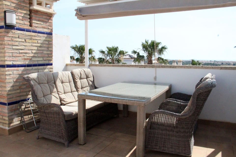Dining on the private solarium