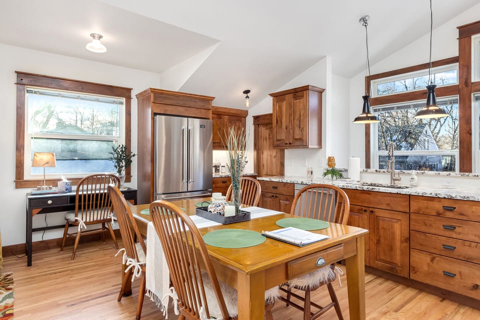 Apartment, 1 King Bed with Sofa bed, Patio, Garden View (722 Mathews St.) | Private kitchen | Fridge, microwave, dishwasher, coffee/tea maker