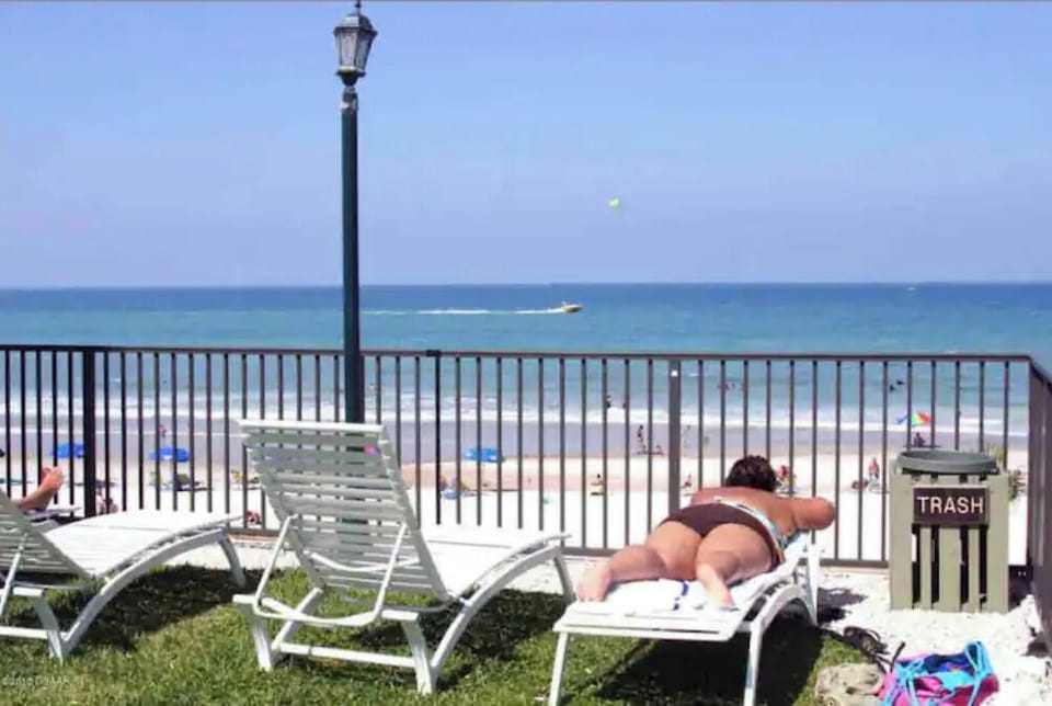 Sun loungers provided