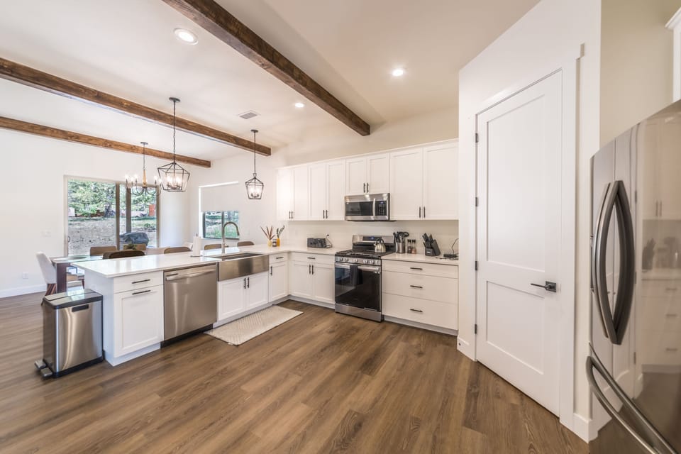Large Pantry and open kitchen
