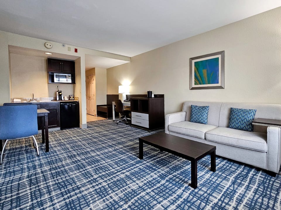 Suite, 1 King Bed with Sofa bed (Additional Living Area) | Hypo-allergenic bedding, in-room safe, individually furnished, desk