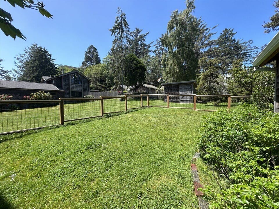 Fully Fenced Backyard at The Barn
