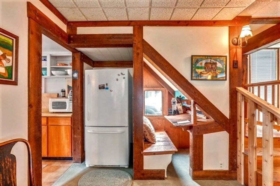 Under the stair working/drawing area at The Barn