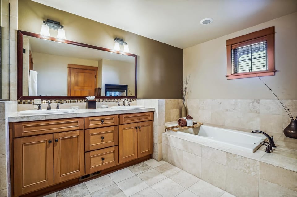 Primary Bathroom at The Lodges A2