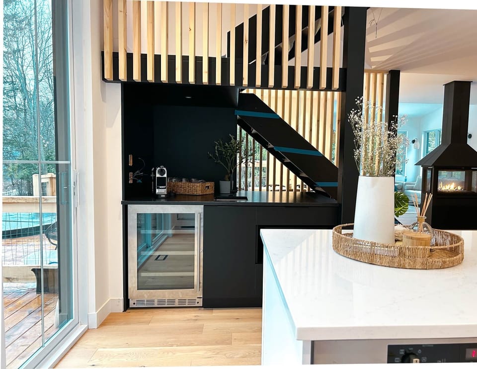 Cuisine somptueuse et coin Barista 