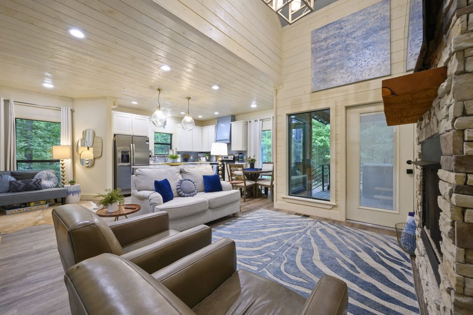 Living Room/Kitchen. The open concept creates a comfortable flow. 