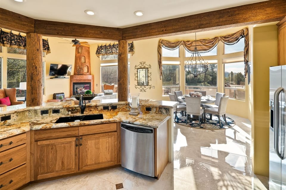 View out from kitchen