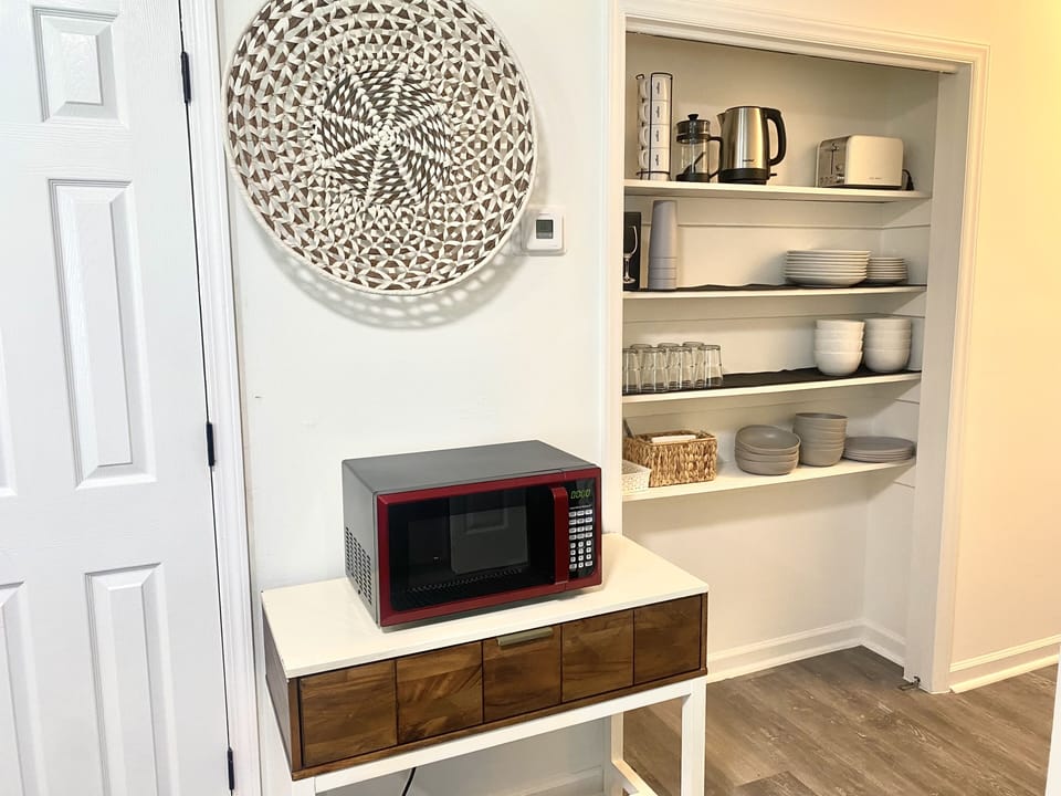 Fully stocked kitchen for adults and kids