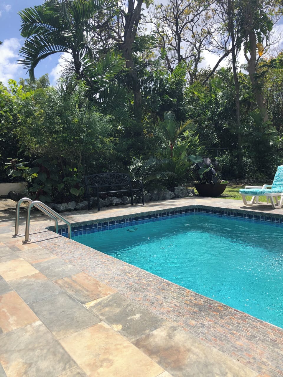 Private well kept pool and deck