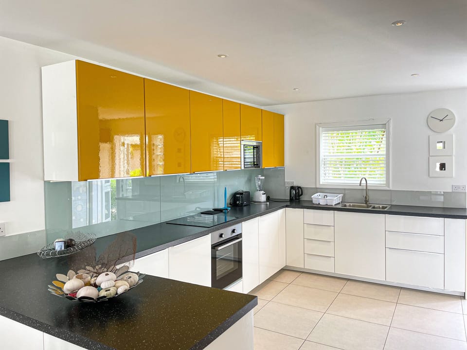 Spacious modern kitchen with exceptional styling at Jolly Harbour