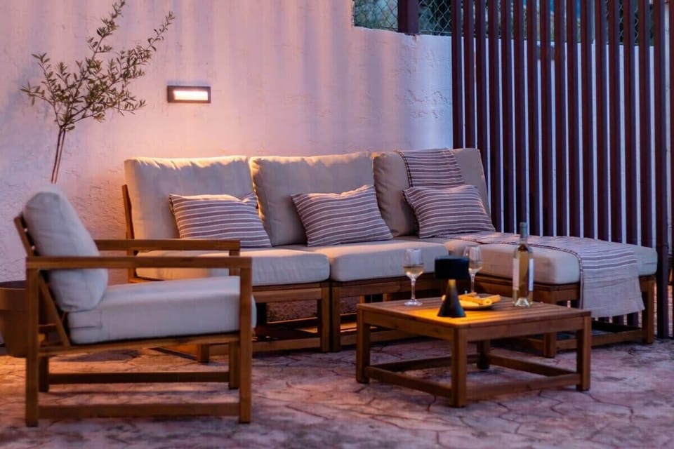 Enjoy your drink and unwind in the refreshing outdoor atmosphere