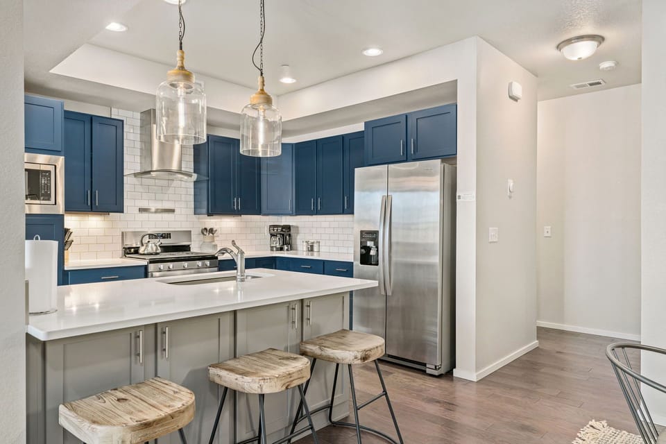 Townhome, Multiple Beds, Patio, Garden View | Private kitchen | Coffee/tea maker, fridge, microwave