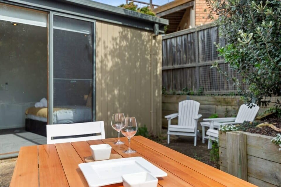 Head outside to cook a BBQ and enjoy the sundrenched north-facing alfresco, equipped with outdoor furniture and lighting.
