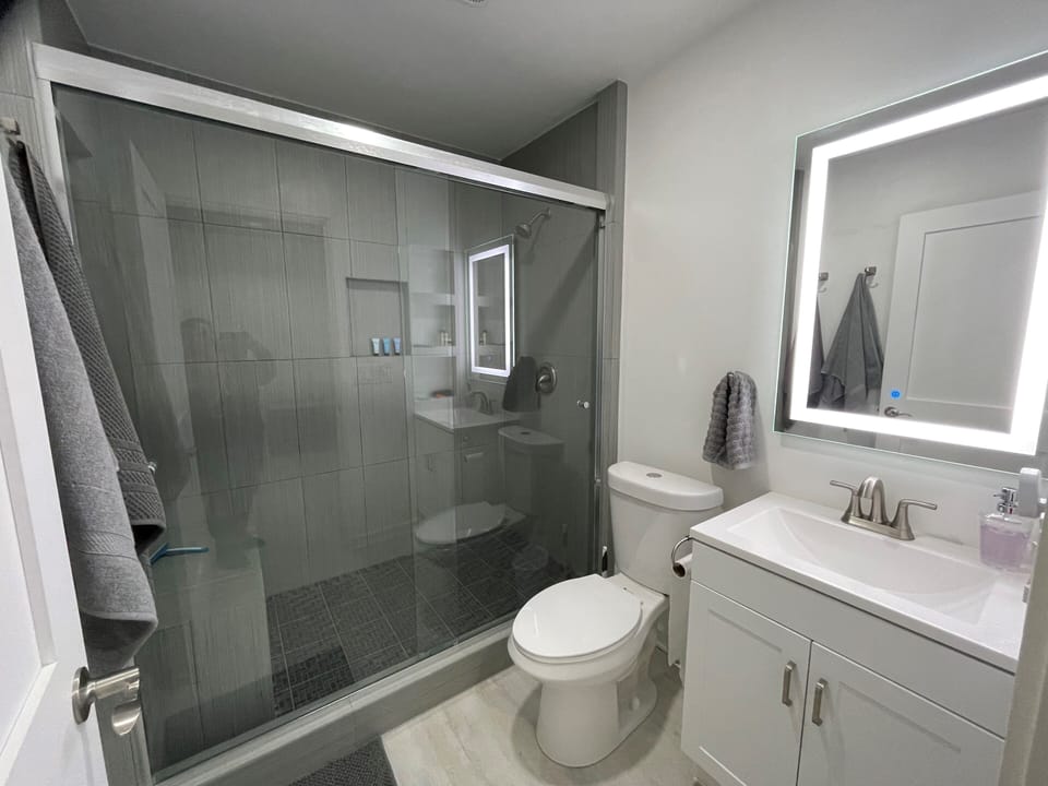 Bathroom and shower 