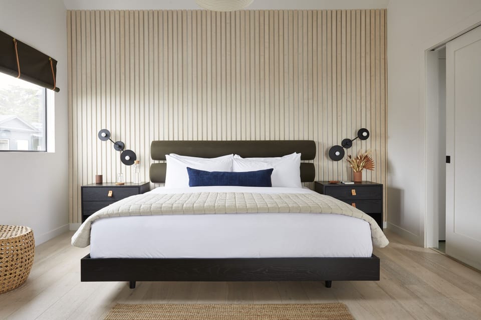 Egyptian cotton sheets, down comforters, pillowtop beds, minibar