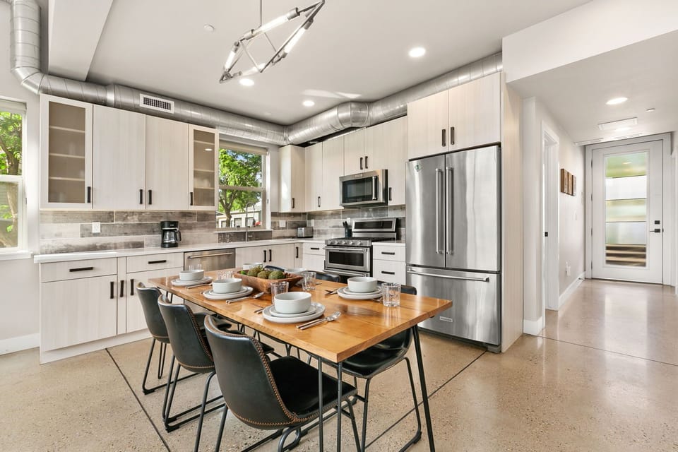 House, Multiple Beds, Hot Tub, Mountain View (750 Jerome St Unit 6) | Private kitchen | Fridge, microwave, oven, stovetop