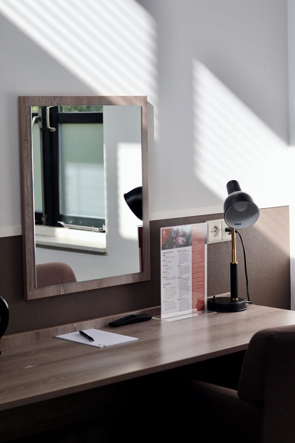 Desk, blackout drapes, iron/ironing board, free WiFi