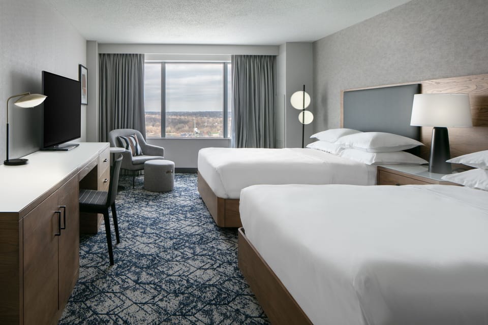 Room, 2 Queen Beds | Pillowtop beds, in-room safe, desk, iron/ironing board