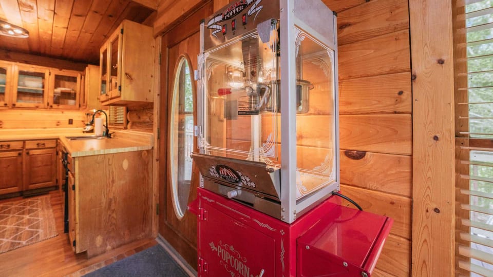 cabin fever popcorn machine (popcorn provided)