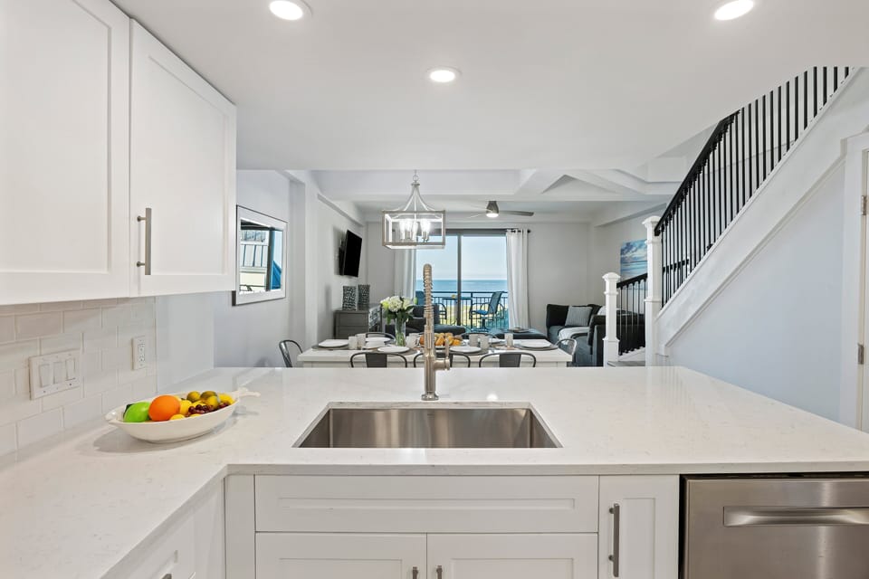 Imagine cooking here with a view of the Atlantic.