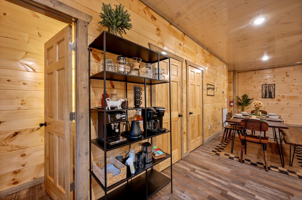Indulge in some latte, cappuccino or americano in this well equipped coffee station. (Just bring your own roasted beans)