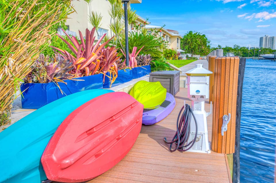 Kayaks are available for your use