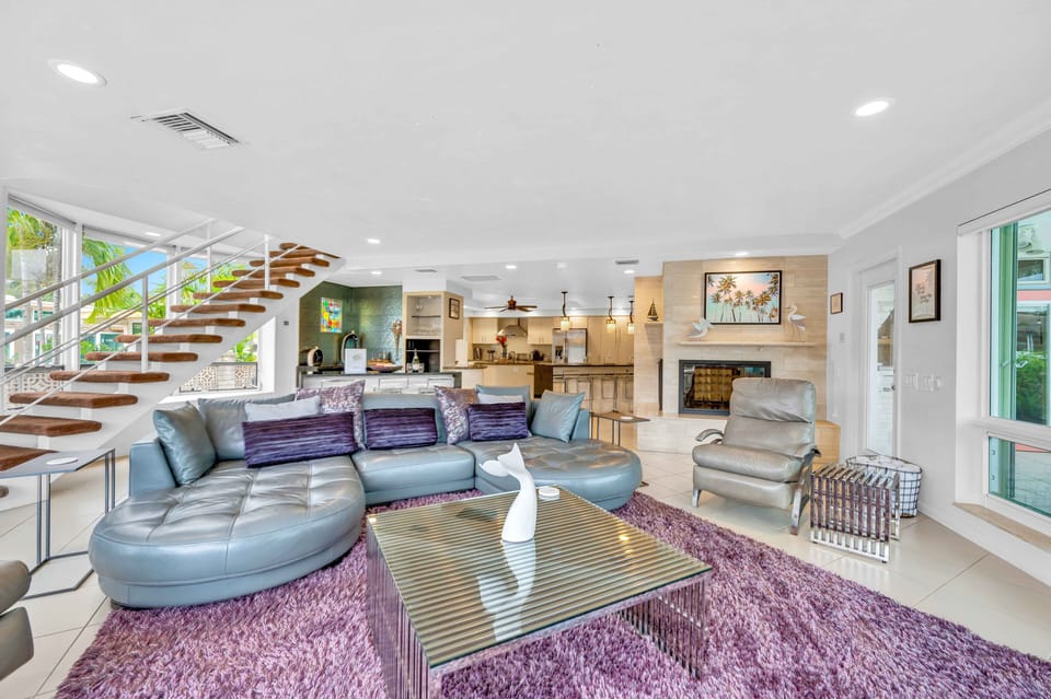 Suite One The wrap-around windows include electronic shades for privacy when you want it.