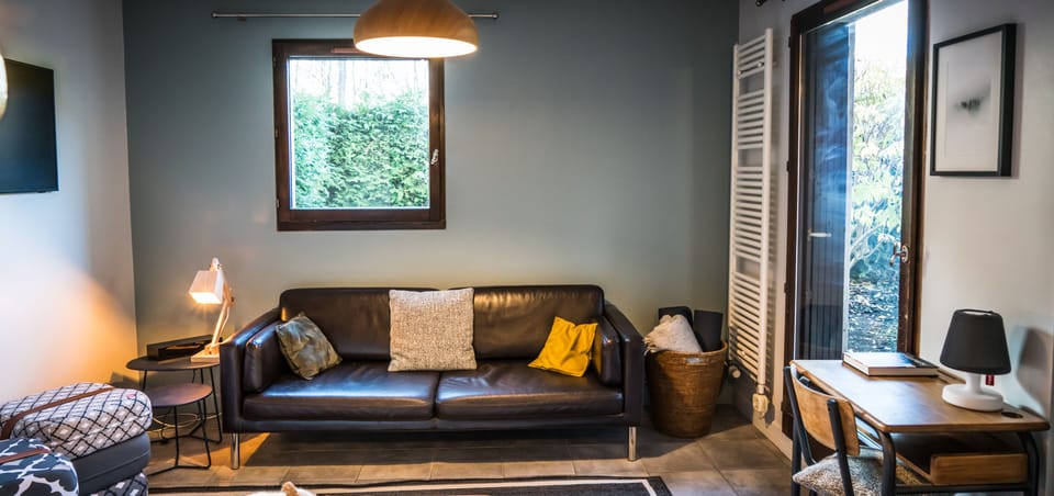 living room with terrace access.
