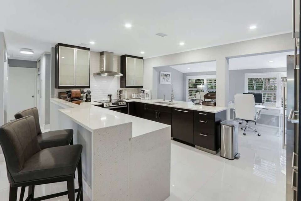 Modern open concept living space