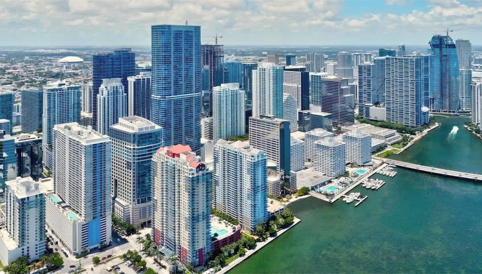 Bird's eye view of the building
