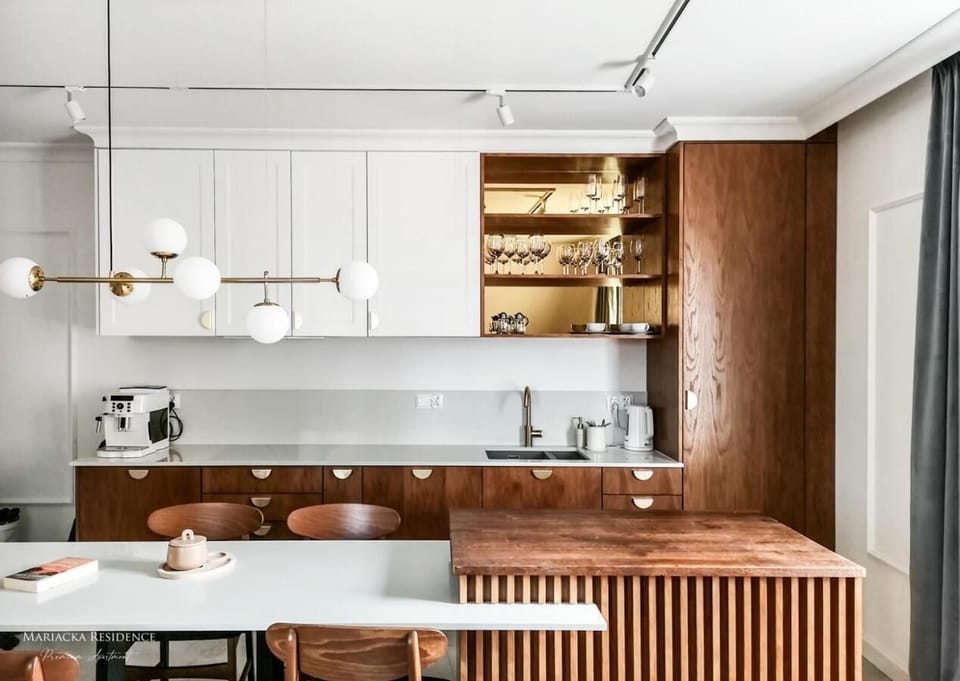 Design Apartment | Private kitchen | Full-size fridge, microwave, stovetop, dishwasher