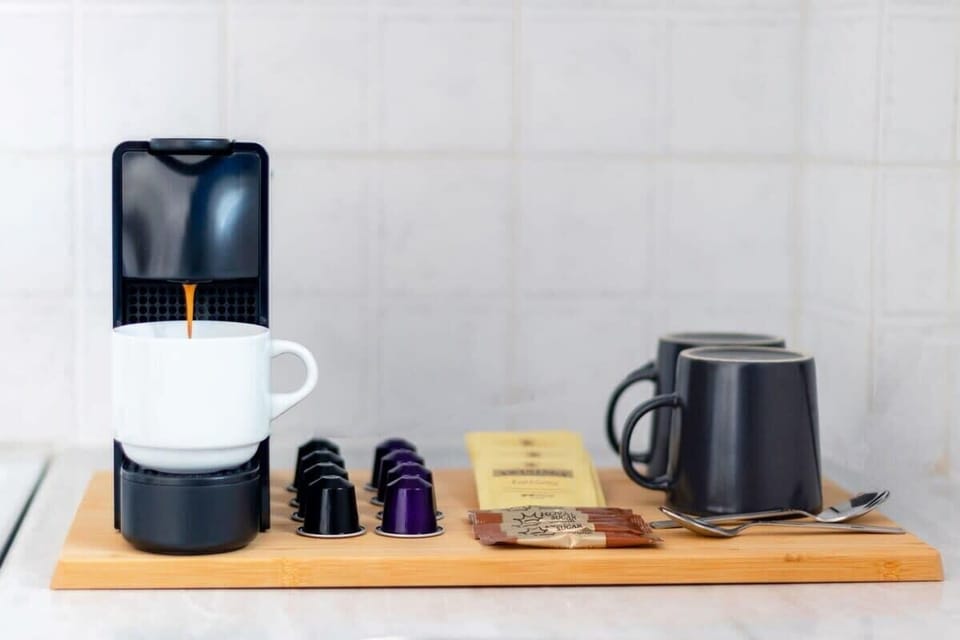 Indulge in the Perfect Brew – Morning essentials thoughtfully arranged for your comfort.