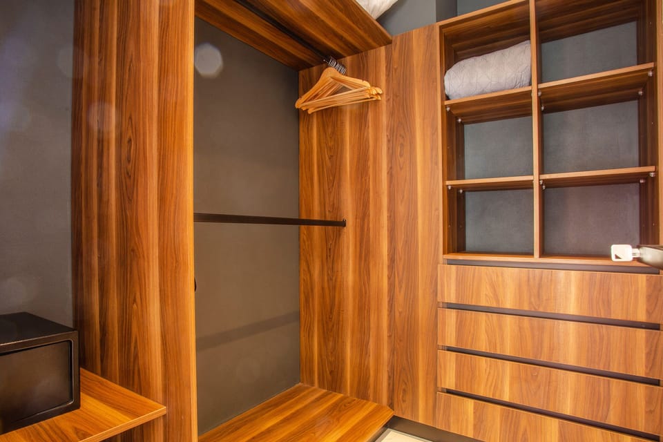 Ample walk-in closet